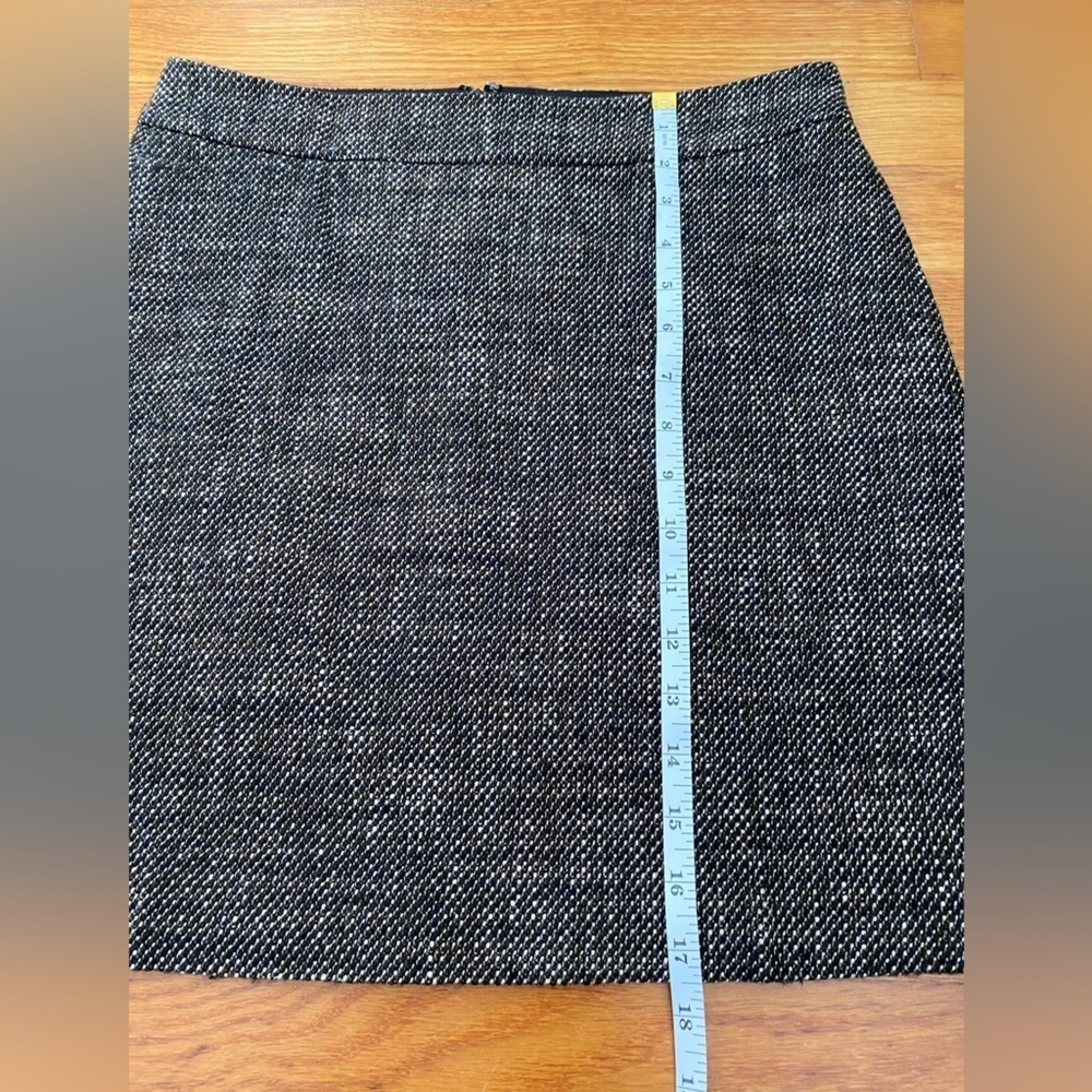 DKNY Wool Blend Brown Tweed Lined Mini Skirt, Size 2, Donna Karen New York - Picture 12 of 13